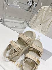 Fortok Dior Dioract Sandal Jute-Colored Braided Raffia - 3