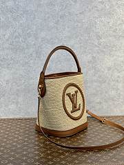 Fortok Louis Vuitton Petit Bucket Bag Caramel Brown M59962 20x19x24cm - 6