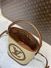 Fortok Louis Vuitton Petit Bucket Bag Caramel Brown M59962 20x19x24cm - 4