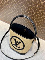 Fortok Louis Vuitton Petit Bucket Bag Black M59962 20x19x24cm - 5