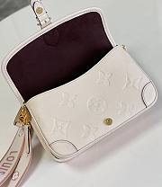 Fortok Louis Vuitton Diane Monogram Empreinte Bag Cream M46388 25×9×15cm - 5