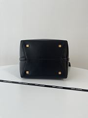 Fortok Saint Laurent Le37 Bucket Bag Black Shiny Leather - 4