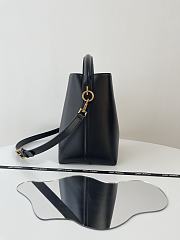 Fortok Saint Laurent Le37 Bucket Bag Black Shiny Leather - 2