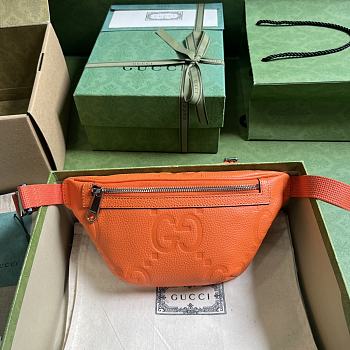 Fortok Gucci Jumbo CC Small Belt Bag Orange 23x13x5cm