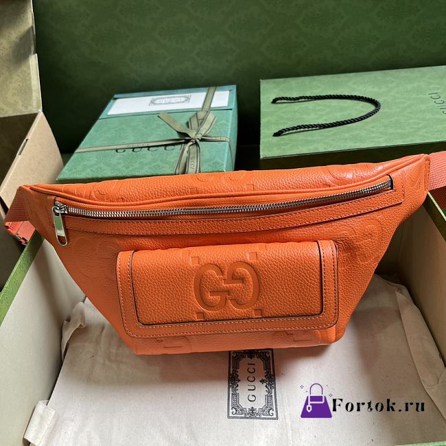 Fortok Gucci Jumbo Belt Bag Orange 28x18x8cm - 1