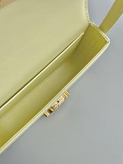 Fortok Celine Triomphe Shoulder Bag Yellow 20×10×4cm - 5