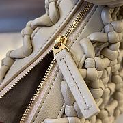 Fortok Bottega Veneta Double Knot Top Handle Bag Beige 24x15x5cm - 4