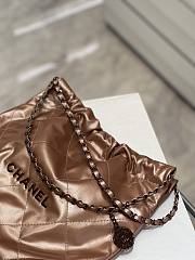 Fortok Chanel 22S Hobo Bag Calfskin Leather Copper  - 3