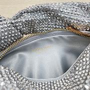 Fortok Bottega Veneta Jodie Bag Silver With Diamonds 28x23x8cm - 2