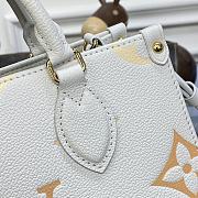 Fortok Louis Vuitton Onthego PM Bag Beige M46513 25x19x11.5cm - 6