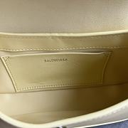 Fortok Balenciaga XX Flap Leather Shoulder Bag Yellow 27x4.8x15.5cm - 3