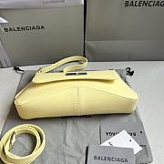 Fortok Balenciaga XX Flap Leather Shoulder Bag Yellow 27x4.8x15.5cm - 6