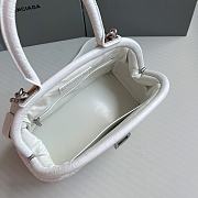 Fortok Balenciaga Editor Hourglass Crocodile Pattern Bag White 27x15.5x11cm - 5