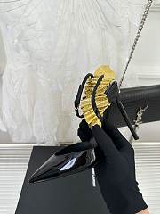 Fortok Saint Laurent Gold Leaf Pumps - 6
