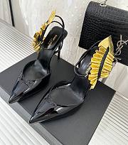Fortok Saint Laurent Gold Leaf Pumps - 1