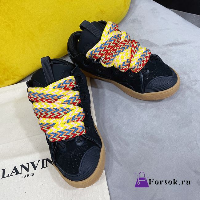 Fortok Lavin Black Curb Sneakers - 1