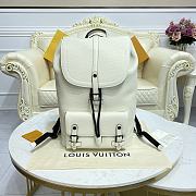 Fortok Louis Vuitton Christopher Backpack White M58644 30x42x17cm - 1