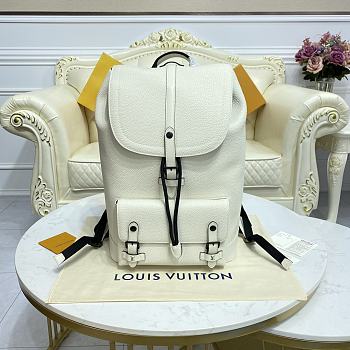 Fortok Louis Vuitton Christopher Backpack White M58644 30x42x17cm