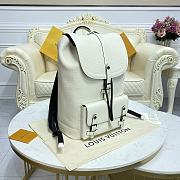 Fortok Louis Vuitton Christopher Backpack White M58644 30x42x17cm - 2