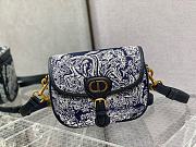 Fortok Dior Bobby Blue Oblique Canvas Bag 22x17x6cm - 1