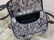 Fortok Dior Bobby Blue Oblique Canvas Bag 22x17x6cm - 5
