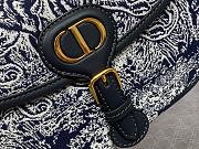 Fortok Dior Bobby Blue Oblique Canvas Bag 22x17x6cm - 4