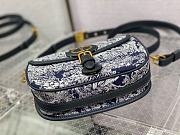 Fortok Dior Bobby Blue Oblique Canvas Bag 22x17x6cm - 6