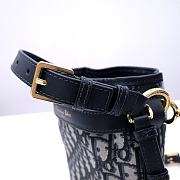 Fortok Dior Small C'est Bag Blue Oblique 17x7x18cm - 6