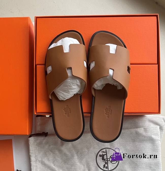 Fortok Hermes Izmir Slippers Brown - 1