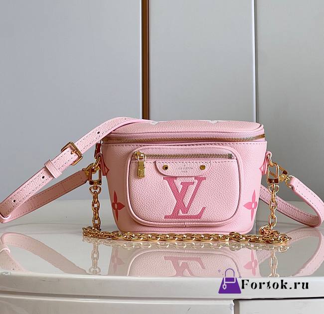 Fortok Louis Vuitton Mini Bumbag Pink M82208 17x12x9.5cm - 1