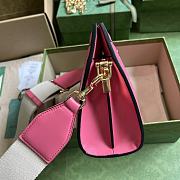Fortok Gucci Matelasse Shoulder Bag Pink 26x17.5x8cm - 5