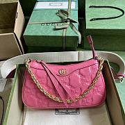 Fortok Gucci GG Matelasse Shoulder Bag Pink 25x15x 8cm - 1