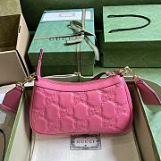 Fortok Gucci GG Matelasse Shoulder Bag Pink 25x15x 8cm - 5