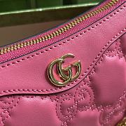 Fortok Gucci GG Matelasse Shoulder Bag Pink 25x15x 8cm - 2