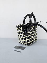 Fortok Balenciaga XS Bistro Basket Tote Bag Yello 23x29x38cm - 4