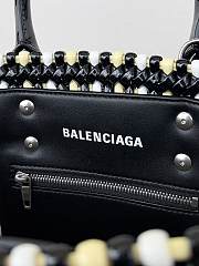 Fortok Balenciaga XS Bistro Basket Tote Bag Yello 23x29x38cm - 6