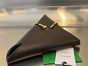 Fortok Bottega Veneta Brown Ball Chain Triangle Pouch 40x21x2cm - 5