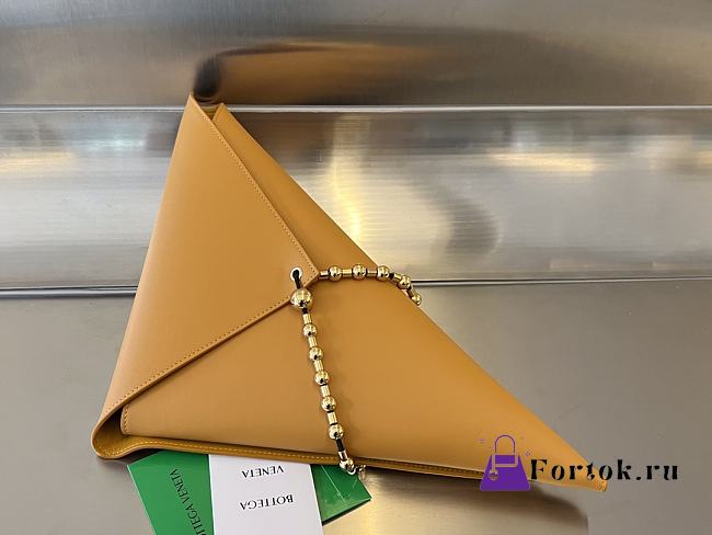 Fortok Bottega Veneta Yellow Ball Chain Triangle Pouch 40x21x2cm - 1