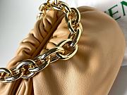 Fortok Bottega Veneta Beige The Chain Pouch Clutch 22x13x5cm - 4