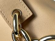 Fortok Bottega Veneta Beige The Chain Pouch Clutch 22x13x5cm - 3