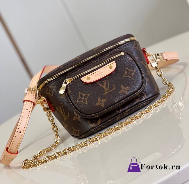 Fortok Louis Vuitton Mini Bumbag Monogram Macassar Canvas M82335 - 1