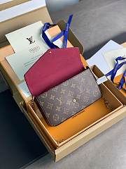 Fortok Louis Vuitton Félicie Pochette Monogram Bag M61276 21x11x2cm - 2