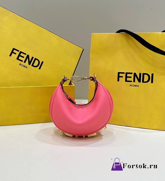 Fortok Fendi Nano Fendigraphy Pink 16.5x14x5cm - 1