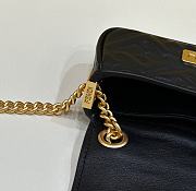 Fortok Fendi Nano Baguette Bag Black 8603 11x3x7cm - 6