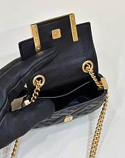 Fortok Fendi Nano Baguette Bag Black 8603 11x3x7cm - 2