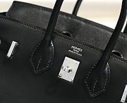 Fortok Hernes Birkin Box Calfskin Bag Black 25cm - 6