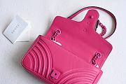Fortok Gucci GG Marmont Shoulder Bag Pink 26x15x7cm - 4