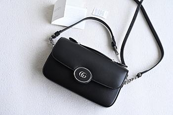 Fortok Gucci Peptite GG Mini Shoulder Bag Black 21x10x5cm