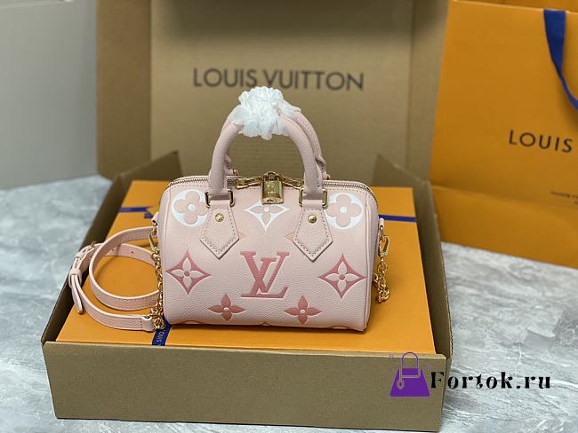 Fortok Louis Vuitton Speedy Bandoulière 20 Bag Pink M46518 20.5x13.5x12cm - 1
