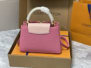 Fortok Louis Vuitton Capucines Bag Pink M22375 27x18x9cm - 3